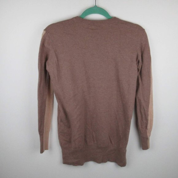 J. Crew Wool Blend Colorblock Oversized Tunic Sweater sz XXS Flawed - Picture 2 of 9